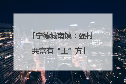 宁德城南镇：强村共富有“土”方