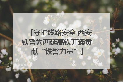守护线路安全 西安铁警为西延高铁开通贡献“铁警力量”