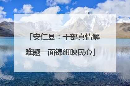 安仁县：干部真情解难题一面锦旗映民心