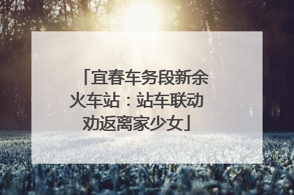 宜春车务段新余火车站：站车联动劝返离家少女