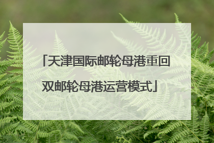 天津国际邮轮母港重回双邮轮母港运营模式