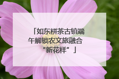 如东栟茶古镇端午解锁农文旅融合“新花样”