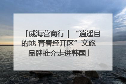 威海营商行｜“逍遥目的地 青春经开区”文旅品牌推介走进韩国