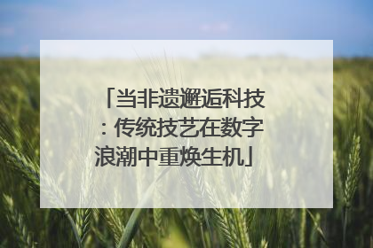 当非遗邂逅科技：传统技艺在数字浪潮中重焕生机