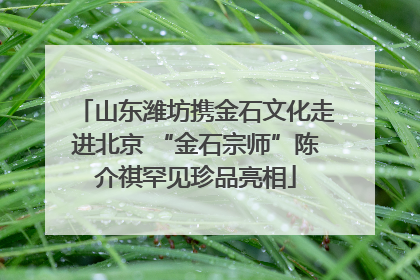 山东潍坊携金石文化走进北京 “金石宗师”陈介祺罕见珍品亮相