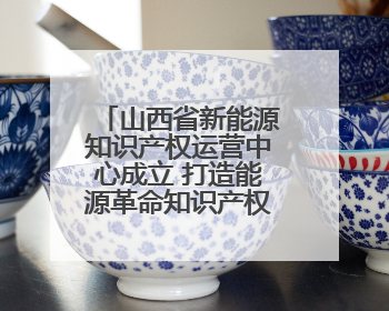 山西省新能源知识产权运营中心成立 打造能源革命知识产权新引擎