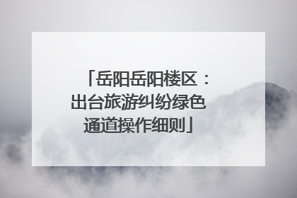 岳阳岳阳楼区：出台旅游纠纷绿色通道操作细则