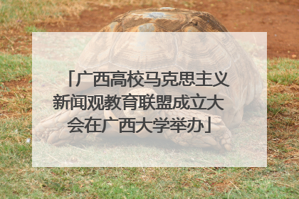 广西高校马克思主义新闻观教育联盟成立大会在广西大学举办