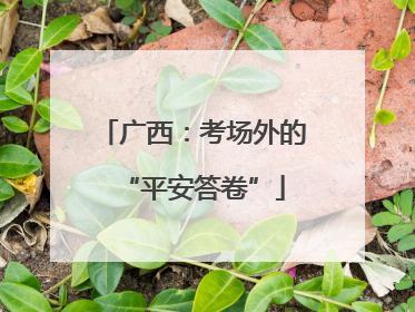 广西：考场外的“平安答卷”