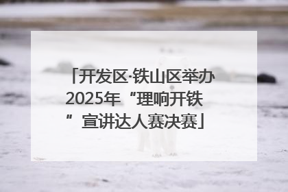 开发区·铁山区举办2025年“理响开铁”宣讲达人赛决赛