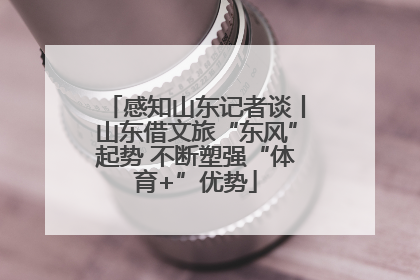 感知山东记者谈丨山东借文旅“东风”起势 不断塑强“体育+”优势