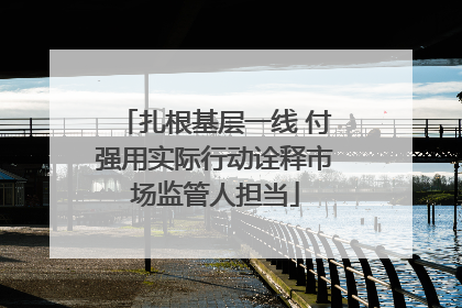 扎根基层一线 付强用实际行动诠释市场监管人担当