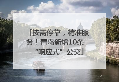 按需停靠，精准服务！青岛新增10条“响应式”公交