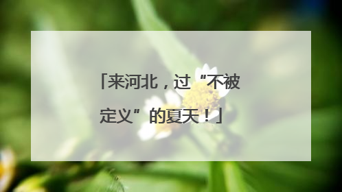 来河北，过“不被定义”的夏天！