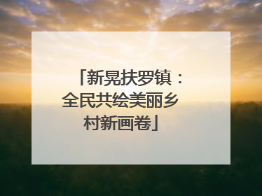 新晃扶罗镇：全民共绘美丽乡村新画卷
