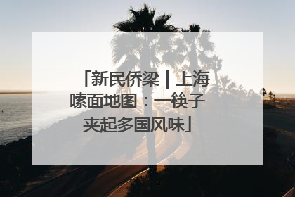 新民侨梁｜上海嗦面地图：一筷子夹起多国风味