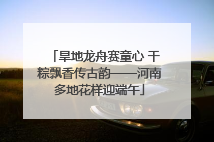 旱地龙舟赛童心 千粽飘香传古韵——河南多地花样迎端午