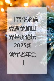 普华永道受邀参加世界经济论坛2025新领军者年会