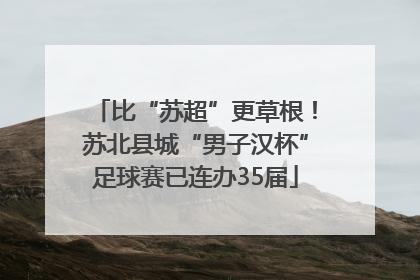 比“苏超”更草根！苏北县城“男子汉杯”足球赛已连办35届