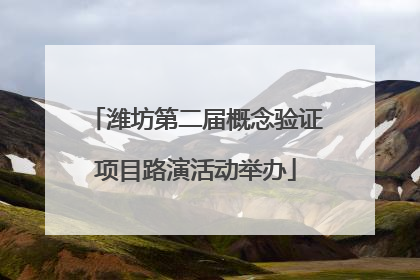 潍坊第二届概念验证项目路演活动举办