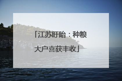 江苏盱眙：种粮大户喜获丰收
