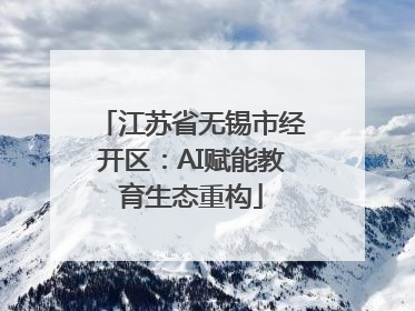江苏省无锡市经开区：AI赋能教育生态重构
