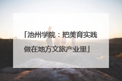 池州学院：把美育实践做在地方文旅产业里