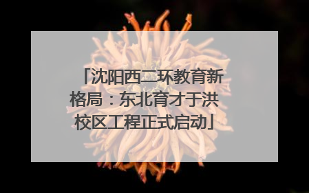 沈阳西二环教育新格局：东北育才于洪校区工程正式启动