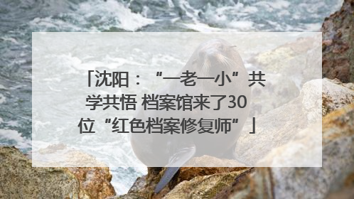 沈阳：“一老一小”共学共悟 档案馆来了30位“红色档案修复师”
