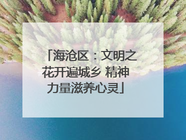 海沧区：文明之花开遍城乡 精神力量滋养心灵