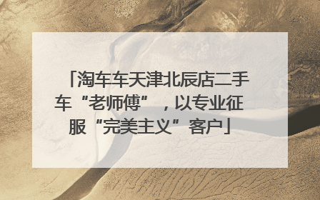 淘车车天津北辰店二手车“老师傅”，以专业征服“完美主义”客户