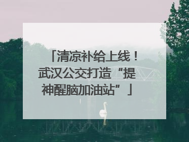 清凉补给上线！武汉公交打造“提神醒脑加油站”