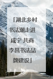 湖北乡村书法潮走进咸宁 共商李邕书法品牌建设