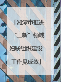 湘潭市推进“三新”领域妇联组织建设工作见成效