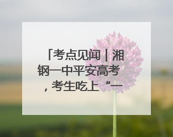 考点见闻｜湘钢一中平安高考，考生吃上“一鸣惊人”菜系