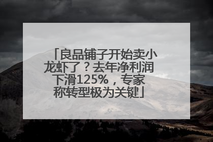 良品铺子开始卖小龙虾了？去年净利润下滑125%，专家称转型极为关键