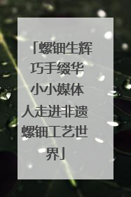 螺钿生辉 巧手缀华 小小媒体人走进非遗螺钿工艺世界