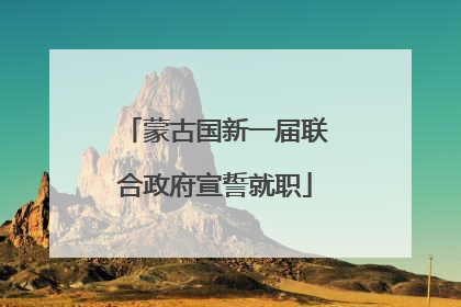 蒙古国新一届联合政府宣誓就职
