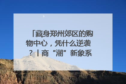 藏身郑州郊区的购物中心，凭什么逆袭？丨商“潮”新象系列观察之四