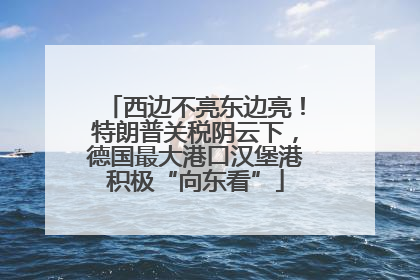 西边不亮东边亮！特朗普关税阴云下，德国最大港口汉堡港积极“向东看”