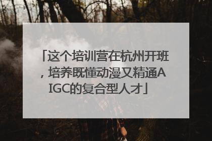这个培训营在杭州开班，培养既懂动漫又精通AIGC的复合型人才
