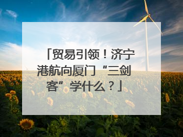 贸易引领！济宁港航向厦门“三剑客”学什么？