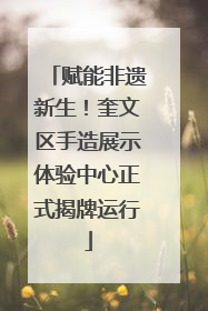 赋能非遗新生！奎文区手造展示体验中心正式揭牌运行