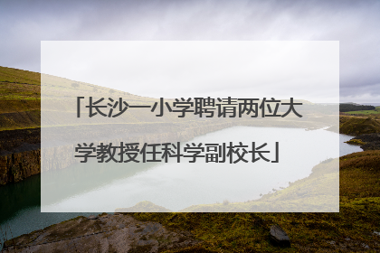 长沙一小学聘请两位大学教授任科学副校长