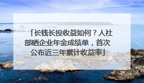长钱长投收益如何？人社部晒企业年金成绩单，首次公布近三年累计收益率