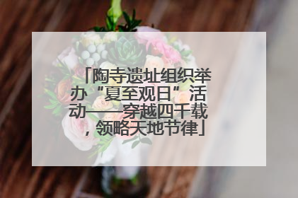陶寺遗址组织举办“夏至观日”活动——穿越四千载，领略天地节律