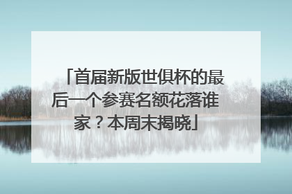 首届新版世俱杯的最后一个参赛名额花落谁家？本周末揭晓