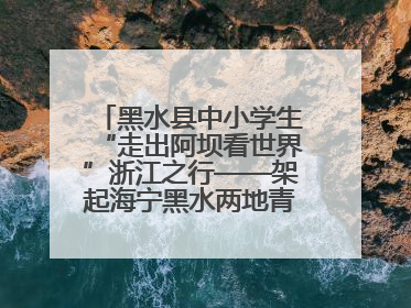 黑水县中小学生“走出阿坝看世界”浙江之行——架起海宁黑水两地青少年交往交流交融新桥梁