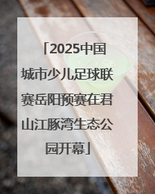 2025中国城市少儿足球联赛岳阳预赛在君山江豚湾生态公园开幕