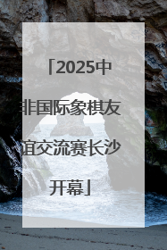 2025中非国际象棋友谊交流赛长沙开幕
